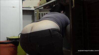 Our Mom Is Cleaning With Big Butt View on girlsporntube.one