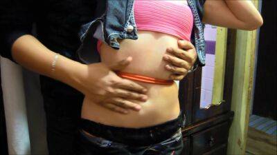 Paula S - Squeezing Belly, Her Navel Penetrated Him And Her Tied Stomach Excites Her Pain on girlsporntube.one