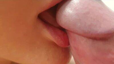 EXTREME CLOSEUP homemade 4k cock sucking to full mouth cum on girlsporntube.one