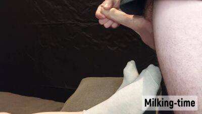 Oh No Not On My Bed Socks! 2x Cum On Feet Mini-compilation (milking-time) on girlsporntube.one