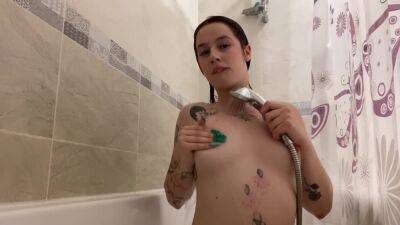 Wet Babe Having Fun In The Shower With Her Pussy on girlsporntube.one