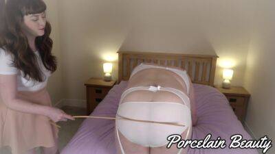 Beautifully Cruel Mistress Canes Her Sub on girlsporntube.one