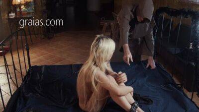 Young blonde slave gets ready to serve her Master on girlsporntube.one