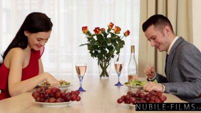 First date on the kitchen table on girlsporntube.one