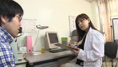 Aroused Japanese mature nurse falls for guy's proposal to fuck - Japan on girlsporntube.one