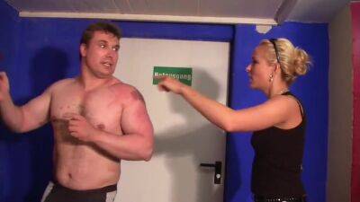 Punished by cruel young blonde mistress on girlsporntube.one