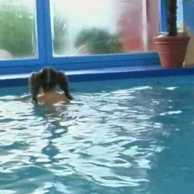 Crazy young girl fucked in the swimming pool on girlsporntube.one