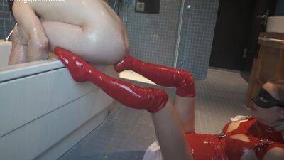 Latex Footing on girlsporntube.one