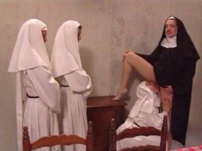 Nun turns the monastery into a lesbian residence on girlsporntube.one