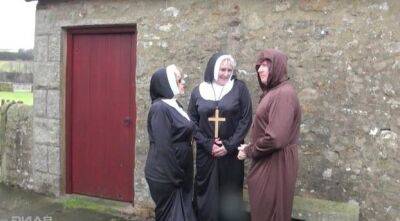 Dirty mature nuns Trisha and Claire Knight have kinky threesome on girlsporntube.one