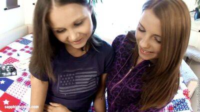 Tender lesbians make love on girlsporntube.one