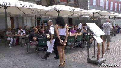 Hot slut gets group fucked in public - Spain on girlsporntube.one