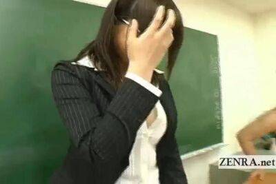 Naked in school Japanese nudist students strip teacher - Japan on girlsporntube.one