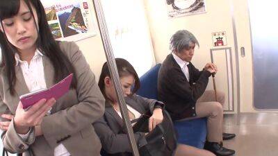 Japanese group sex porn in public subway - big natural tits - Japan on girlsporntube.one