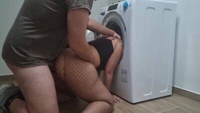 Caught in the washing machine on girlsporntube.one