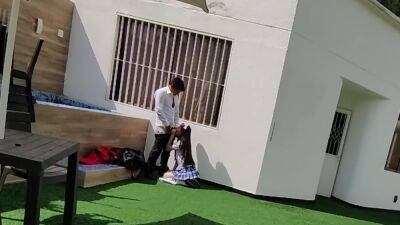 Young School Boys Have Sex On The School Terrace And Are Caught On A Security on girlsporntube.one