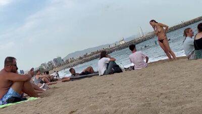 Barcelona Beach Sept 2023 on girlsporntube.one