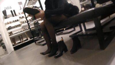 Candid legs in a shoe store - Russia on girlsporntube.one