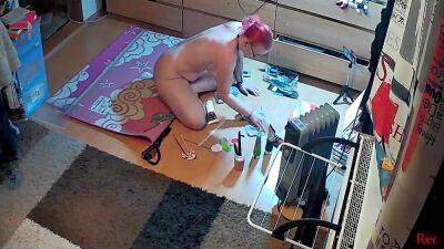 Caught Painting Nude Again on girlsporntube.one