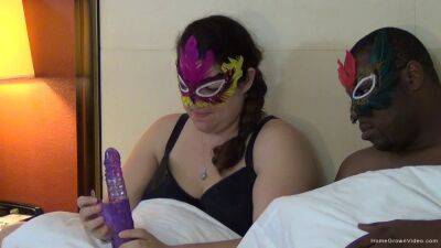 Chubby brunette lets her boyfriend use a toy on her on girlsporntube.one