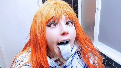 ᰔ Redhead Brushes Her Teeth on girlsporntube.one