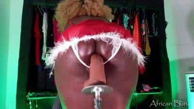 Ebony College Dropout Finds Job Riding And Twerking On Huge Dongs Online This Christmas on girlsporntube.one