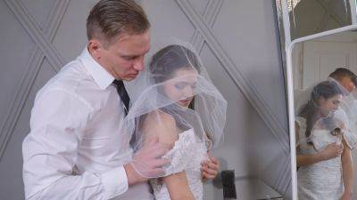 Young bride fucked hard by her father-in-law on her wedding day on girlsporntube.one