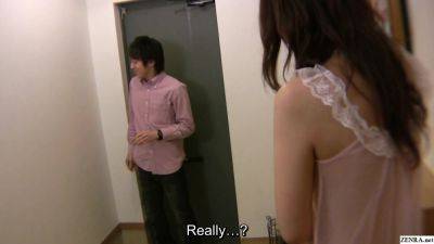 Bashful Japanese MILF answers door nearly naked leading to sex - Japan on girlsporntube.one