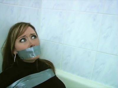 Tape Tied And Gagged - Christina Carter on girlsporntube.one