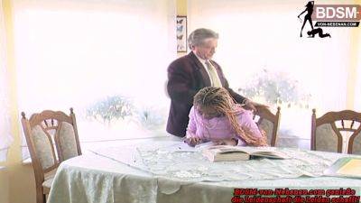 Old white Teacher punish and Spank black german teen - Germany on girlsporntube.one