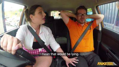 Ryan Ryder pleasures her driving instructor in the car on girlsporntube.one