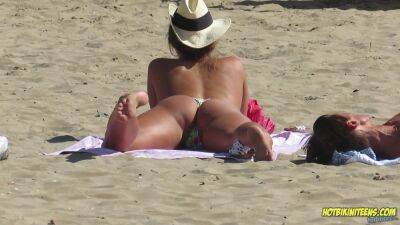 Amazing Ass Sexy Bikini Hot milf Backview at the beach on girlsporntube.one