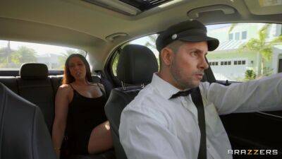 Rich woman with big juggs seduced her limo driver on girlsporntube.one