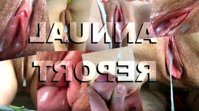 "Our homemade collection of cumshots, creampies and female orgasms for 2022. Part 1" on girlsporntube.one