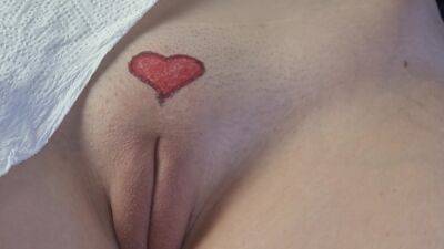 Small Heart Tattoo Drawing On Girl Pussy on girlsporntube.one