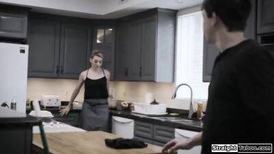 Submissive housemaid gets dominated and fucked by her boss on girlsporntube.one