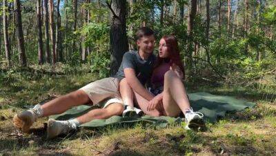 Public couple sex on a picnic in the park KleoModel on girlsporntube.one