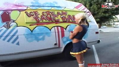 Petite blonde cheerleader teen picked up for sex in a car - Usa on girlsporntube.one