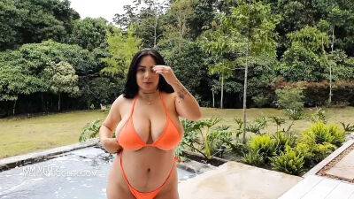 Big Boobs huge areolas horny bikini babe Kim Velez - Colombia on girlsporntube.one