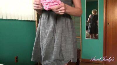 Aunt Judys - Skyler Upskirt Panty Modeling on girlsporntube.one