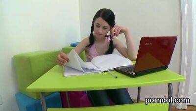 Lovesome is seduced and nailed by her older lecturer on girlsporntube.one