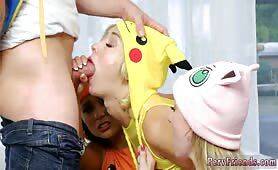 College party camping first time Poke Man Go! on girlsporntube.one