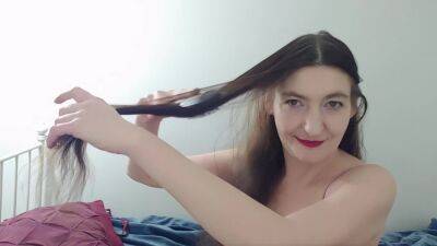 Some Like It Long / Gypsy Dolores Sensual Applying Argan Oil On Long Hair on girlsporntube.one