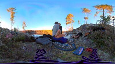 Sex On A Reindeer Skin Next To A Forest Lake - Rosenlundx - Vr 360 - 5 7k 30fps on girlsporntube.one