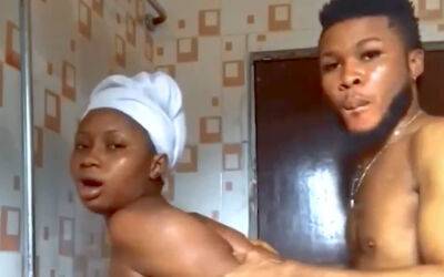 Horny Black Nigerian Couple Fucking Hard In Hot Shower! - Nigeria on girlsporntube.one