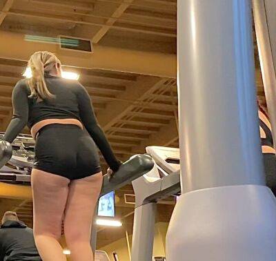 Gym candid huge ass on girlsporntube.one