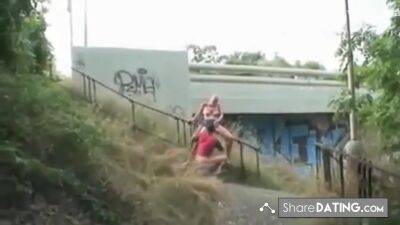 Couple Exhibe And Makes Love Outdoor on girlsporntube.one