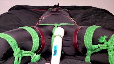 Miss Perversion In Bondage While Teased With A Wand on girlsporntube.one