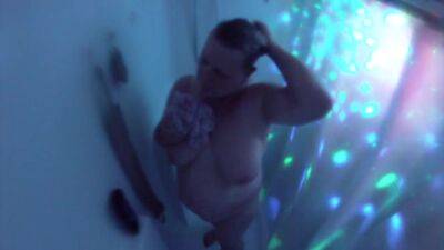 Me In The Shower With Disco Lights - Usa on girlsporntube.one