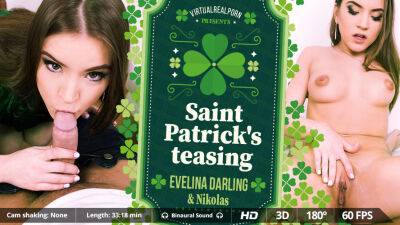 Saint Patrick's teasing on girlsporntube.one